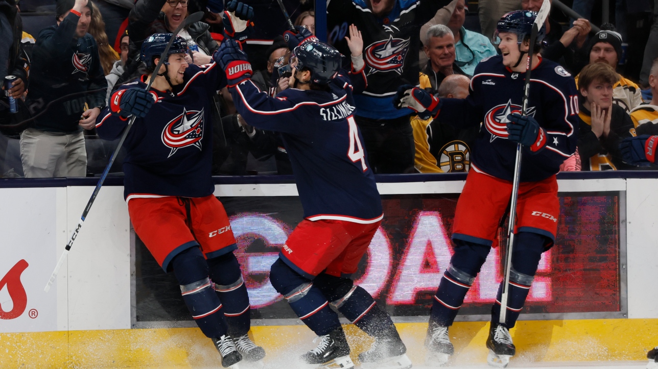 NHL: The Blue Jackets won 5 to 2 and handed the Bruins their third straight defeat