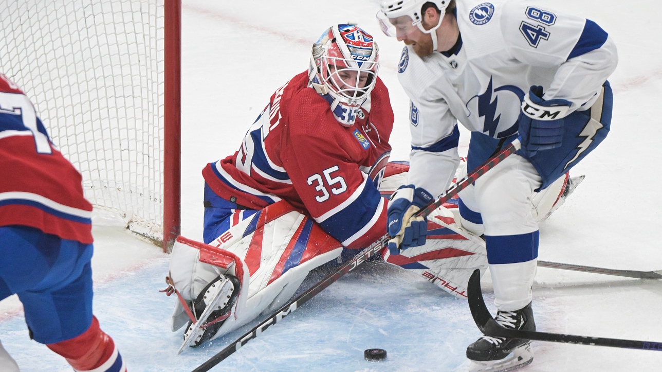 Samuel Montembolt once again had a solid game for the Canadiens against the Lightning
