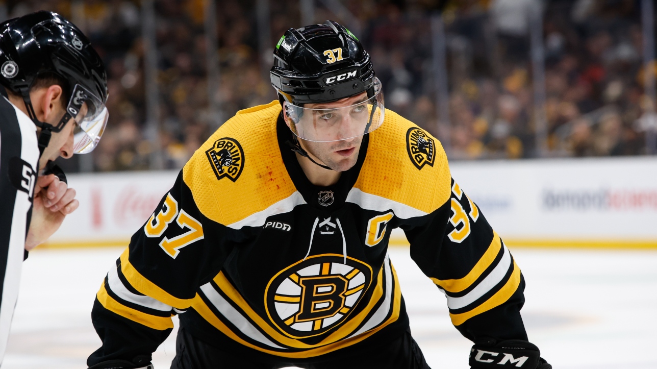 NHL: Patrice Bergeron trained with the Bruins’ regular players on Tuesday