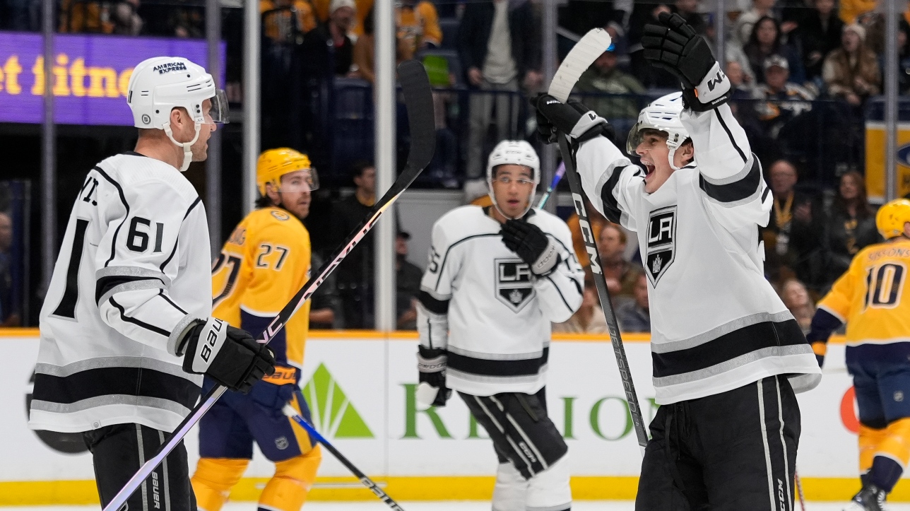 A dream evening for Alex Turcotte with his first NHL goal in a Kings win
