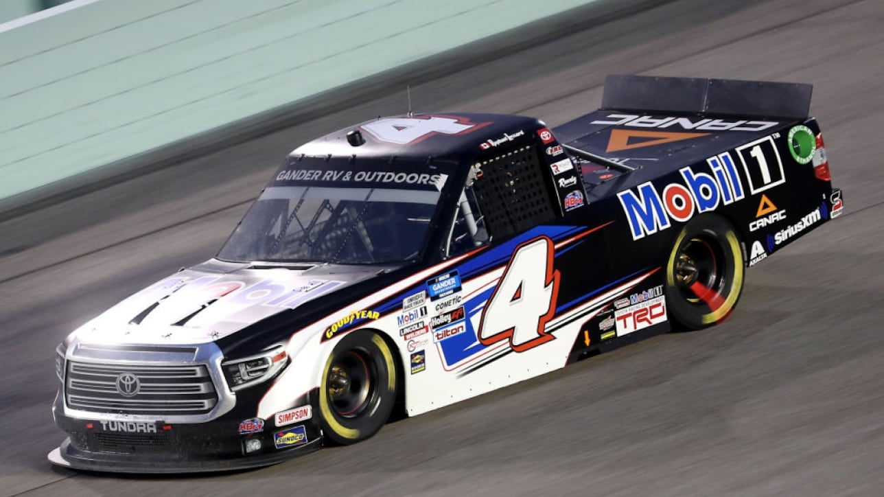 Nascar Raphael Lessard Schemes Raphaël Lessard termine 16e au Kansas