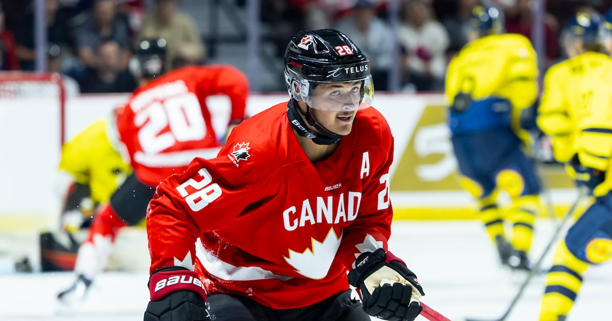 Image accompanying RDS coverage of Team Canada Junior's summer showcase match against Sweden.
