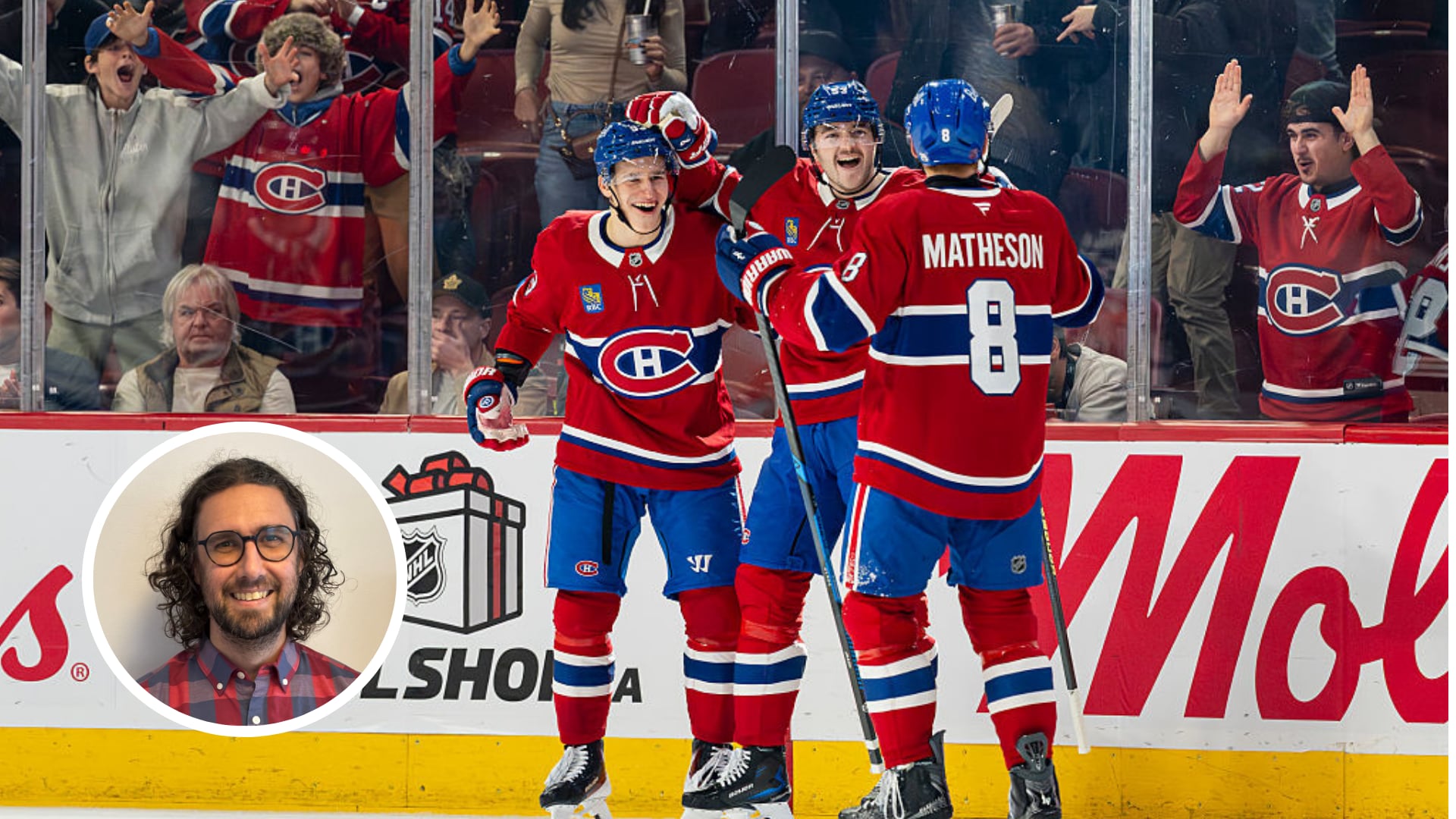 Ivan Demidov, Noah Dobson et Mike Matheson