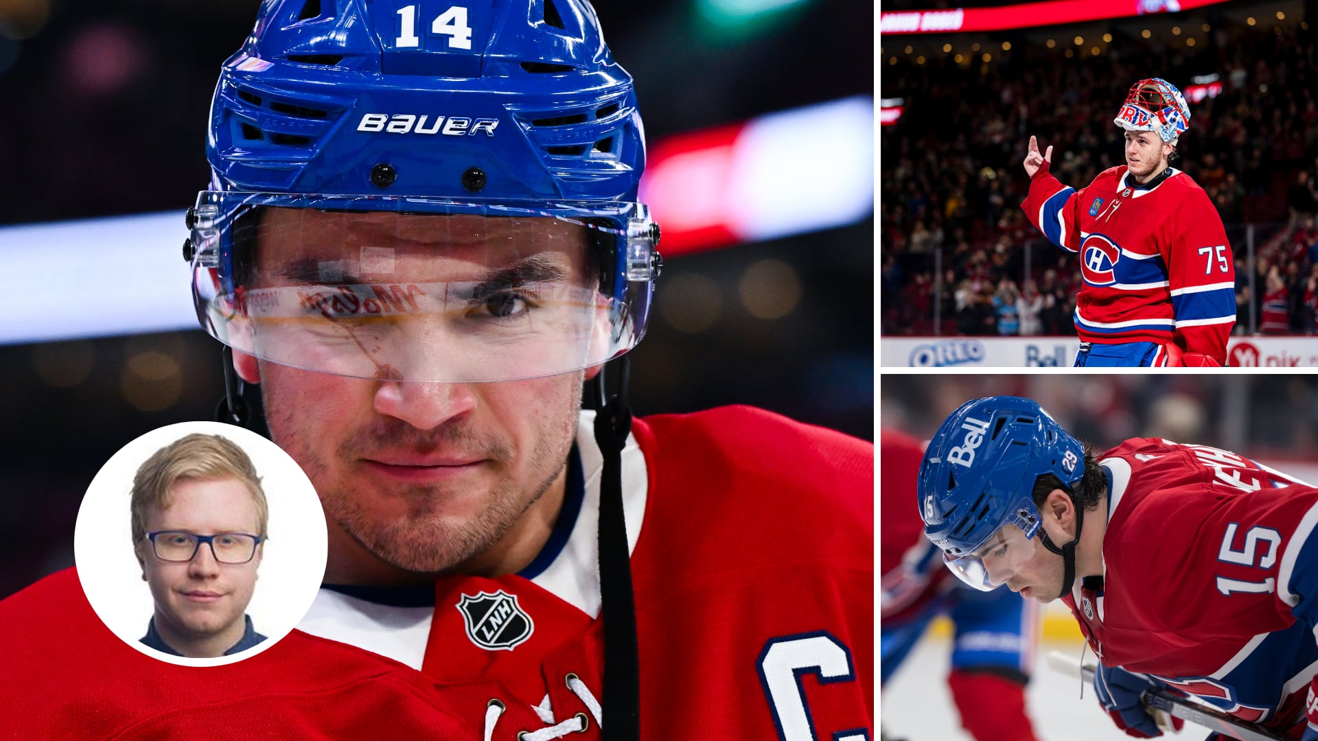 Nick Suzuki, Jakub Dobes et Alex Newhook