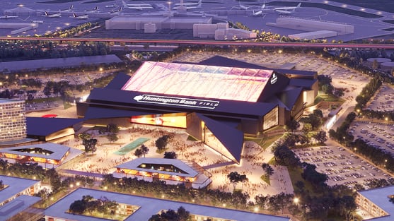 Plan du futur stade des Browns à Brook Park
