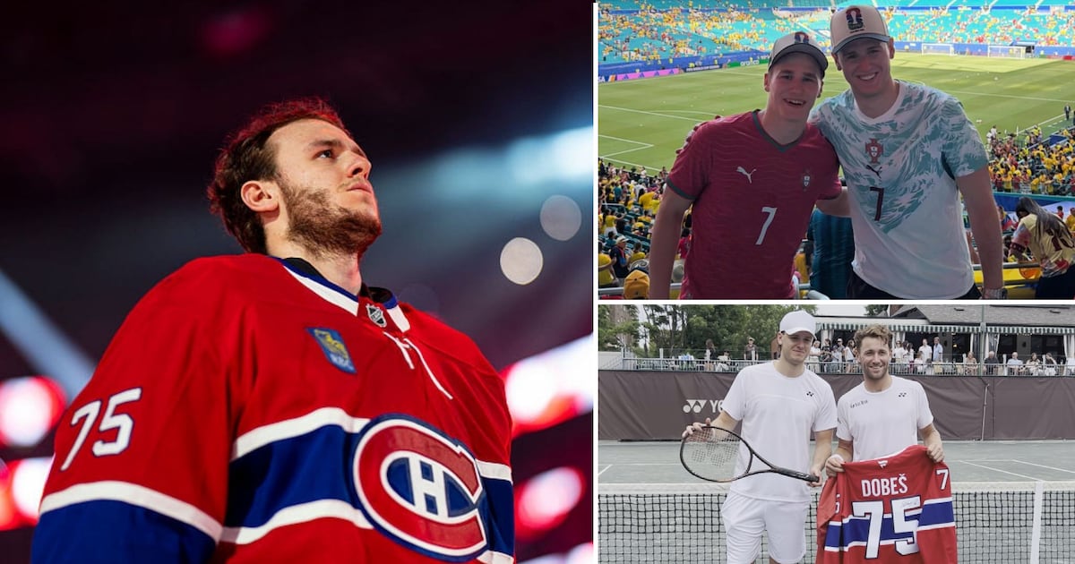 Montreal Canadiens goaltender Jakub Dobeš.