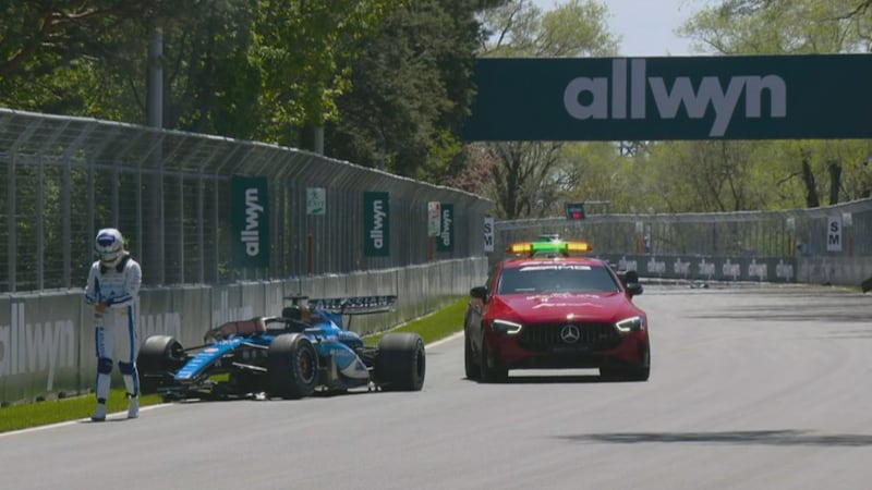 Albon frappe le mur après avoir rencontré une marmotte