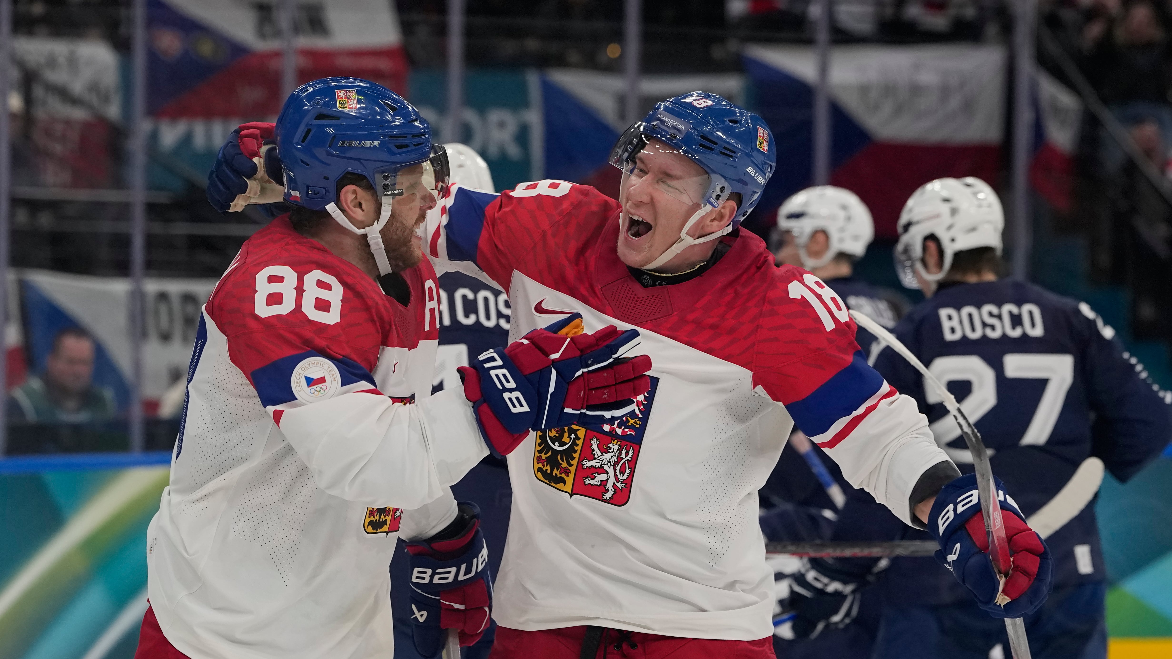 David Pastrnak et Ondrej Palat