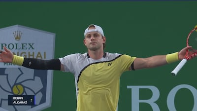 Alcaraz tombe face à Bergs à Shanghai