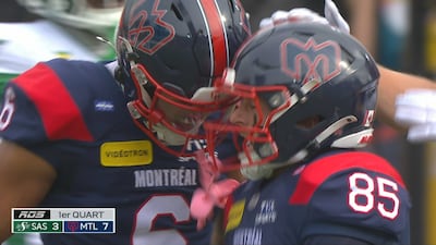 Les 1400 verges et le touché pour Snead!