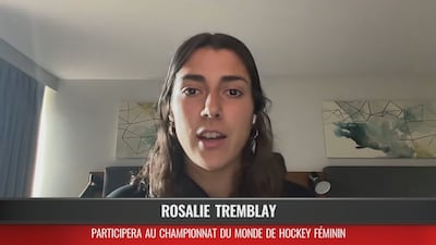 Rosalie Tremblay avec l'équipe canadienne à 18 ans