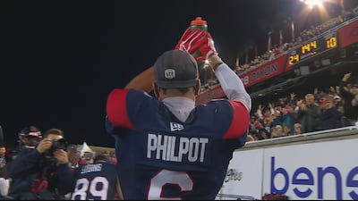 Philpot bat le record grâce à une réception spectaculaire