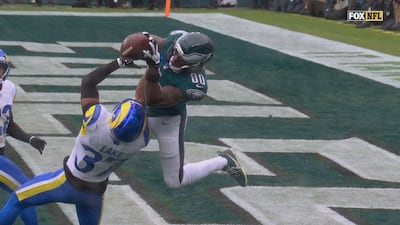 Un attrapé sensationnel de Darius Cooper pour le touché 