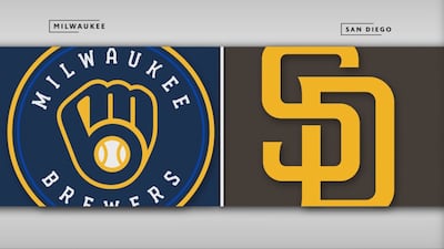 Brewers 3 - Padres 4