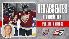 La Victoire à l'entraînement sans Poulin et Ambrose