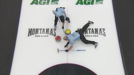 Une chute et un juron du Québec au Brier 