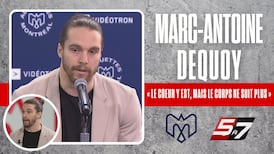 La fin d'un chapitre pour Marc-Antoine Dequoy