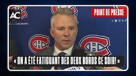 « On a été fatiguant des deux bords de la patinoire »