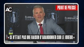 « Je n'abandonnerai pas sur un joueur à moins qu'il ait abandonné sur lui-même »