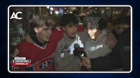 Des partisans comblés près du Centre Bell