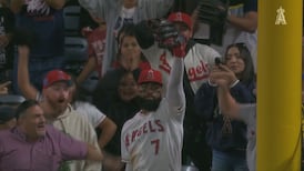 Adell fait sensation avec un attrapé spectaculaire