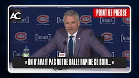 « On n'avait pas notre balle rapide ce soir... »