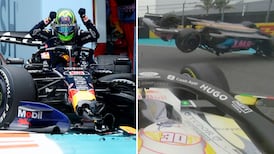 Hadjar dans le mur, Gasly renversé