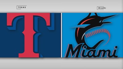 Rangers 2 - Marlins 4