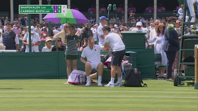 Shapovalov se blesse à l'épaule