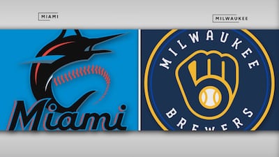 Marlins 1 - Brewers 2