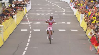 Richard Carapaz met la main sur la 20e étape du Tour de France