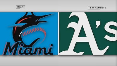 Marlins 9 - Athletics 8