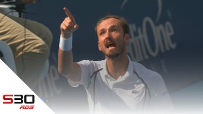 Medvedev se fâche et se sort de son match