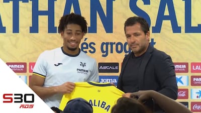 Saliba présenté aux médias par le Villareal