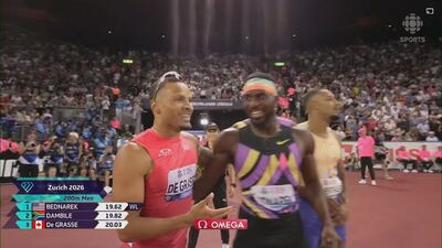 De Grasse récolte le bronze au 200 mètres