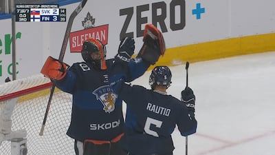 La Finlande en bronze à la Coupe Hlinka-Gretzky