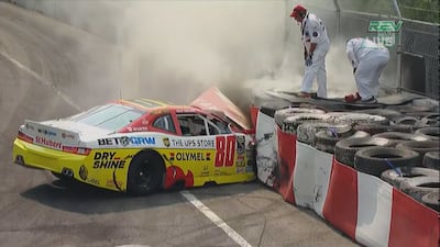 Tagliani termine sa course dans le mur