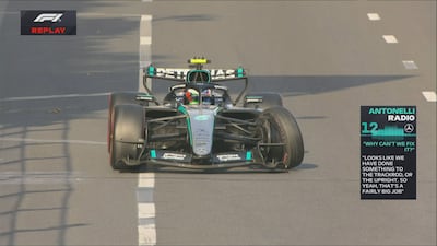 Antonelli accroche le mur en Q1