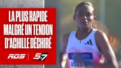 Gagnante du marathon de Berlin avec un tendon d'achille déchiré